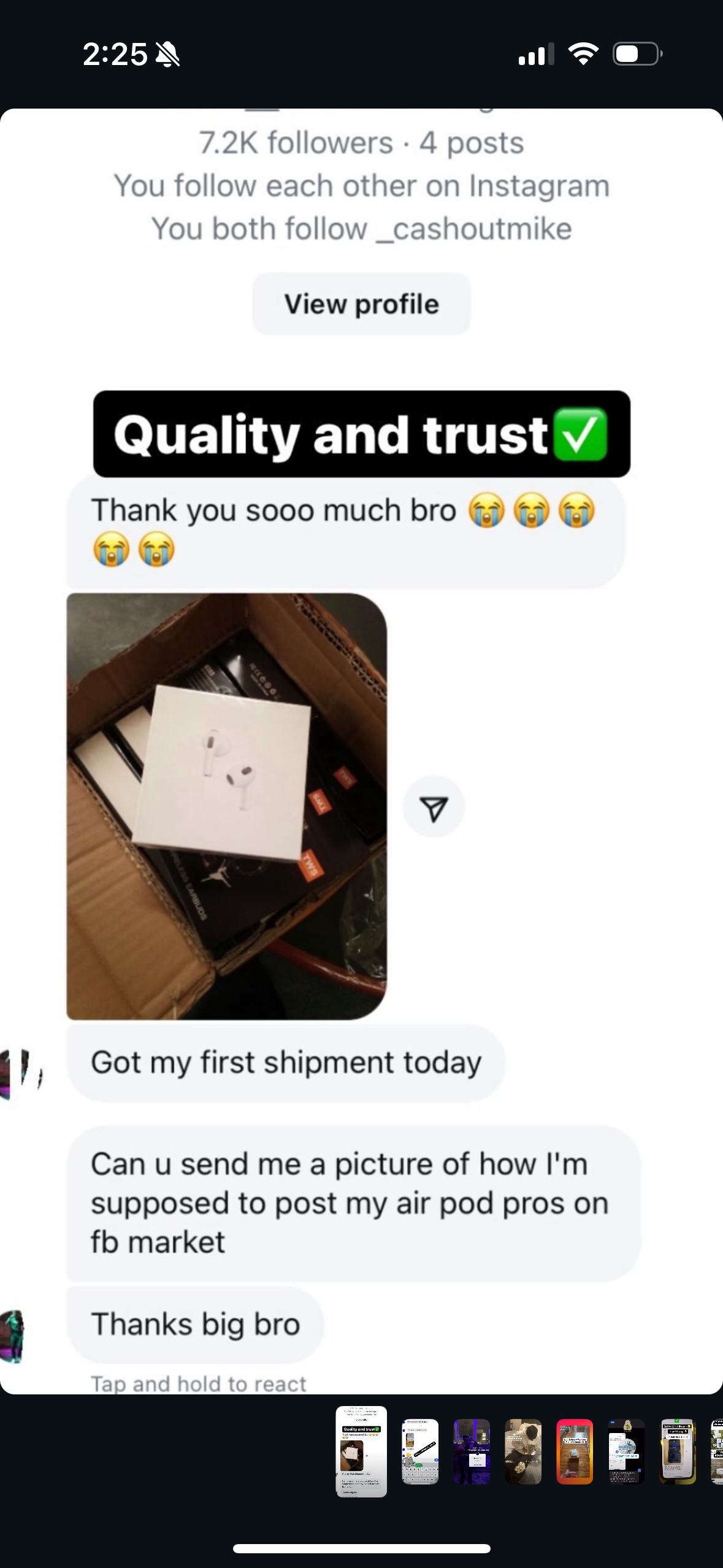 Instagram customer review - Quality and trust verified